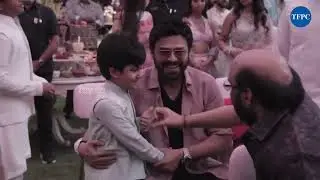 Venkatesh Cute Interactions with Jr NTR Sons Abhay & Bhargav Ram | TFPC