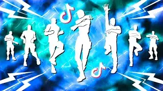 😎 ALL POPULAR TIKTOK DANCES & EMOTES IN FORTNITE! (Jump, Mona Lisa, Chicken Wing It)