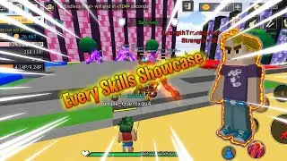 Every Skills Showcase on Anime Fighting Simulator [Blockman Go Blocky Modes]