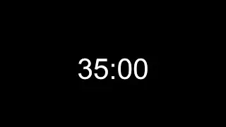 35 Minute Timer Countdown with Black Screen