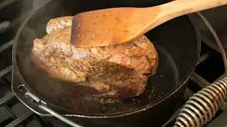 Cast Iron Dutch Oven - Low and Slow Roast Beef, Pork, Lamb, Wild Meat Roast Recipe