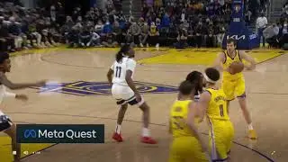 Warriors amazing ball movement and crowd goes crazy 😮 #Shorts