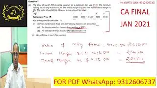 11 CA FINAL II AFM II DERIVATIVE II SUGGESTED JAN 2021 QN 3  II BY H L GUPTA.