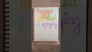 Hygge 🥰 #Danish #WordOfTheDay #satisfying #cursive #handwriting ☺️ #oddlysatisfying #TikTok Audio