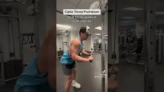 Cable Tricep Pushdown = GOAT Tricep Workout