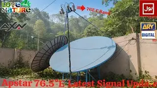 Apstar 76.5&deg;E C Band latest update on 6.7 feet satellite dish antenna. (Date: 21-01-2026)