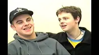 PJ & Duncan Ant & Dec on Take Two being interviewed by Julie Etchingham 1995