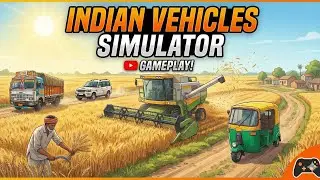 Harvesting Wheat 🌾 India Vehicle Simulator gameplay #princegaming #farming 
