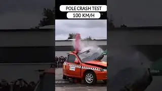 Pole crash test 100km #shaijutech #crashtest