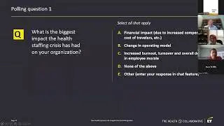 How Health Systems Can Navigate the Great Resignation
