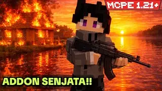 MINECRAFT || AWESOME WEAPON ADDON!! YOU MUST TRY IT! - Actual-Guns+ - Mcpe 1.21+