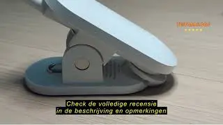 Review Philips Forys Clip draagbare tafellamp, 5W, koud wit, wit, incl. accu