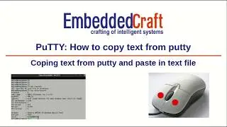 PuTTY: How to copy text from putty, Coping text from putty and paste in text file