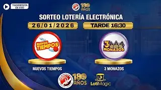 Sorteo JPS EN VIVO 26/01/2026 | 3 Monazos y Nuevos Tiempos (TARDE) | LotiMagic