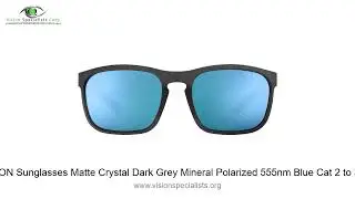 Serengeti CARSON Sunglasses Matte Crystal Dark Grey Mineral Polarized 555nm Blue Cat 2 to 3 61mm   0