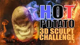 HOT POTATO - 3D SCULPT CHALLENGE #2 #zbrush #gamedev #3dgamedevtutorial