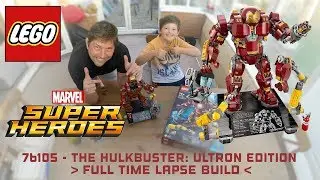 Lego 76105 - Hulkbuster Ultron Edition - Full Time Lapse Build [4K]
