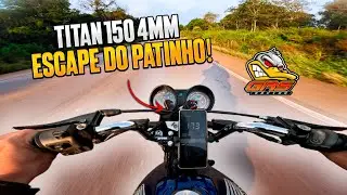 TESTEI A COROA DE BIZ E PINH&Atilde;O 14  NA TITAN 150 4MM !