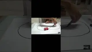 New Engineering Vehicles Mini Magic pen Draw lines Induction Rail Track car👍👍#short #viral #short