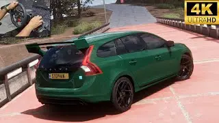 NEW MAP | VOLVO V60 POLESTAR 2015 | Forza Horizon 5 | Steering Wheel Gameplay