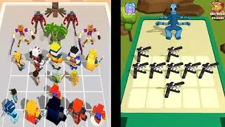 Merge Alphabet Lore vs Hero Craft Run 3D Merge Master ⭐ Gameplay Walkthrough