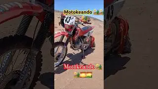 Motokeando 🏜 desierto crf #music #aventura #desert