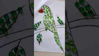 Parrots#colourdrawing #shorts #viralvideo #drawing #nurseryrhymes #easy #watercolor  #preschool