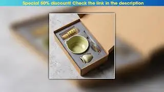 Must Buy Japanese Matcha Blender Ceremony 4/5/6pcs Set Ceramic Chawan Bowl Bamboo Whisk and Tea Sco