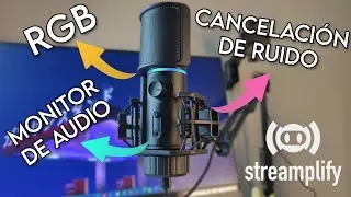 El MICRÓFONO de STREAMPLIFY es el MÁS COMPLETO que PUEDES COMPRAR