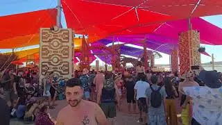 Walking around the dance Temple listening Etnica & Pleiadians at Boom Festival 2025
