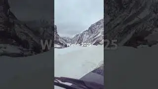 ❄️🛣️ #SnowyRoad #FrozenBeauty #HimalayanEscape#viralshorts#trendingreels #ytshorts