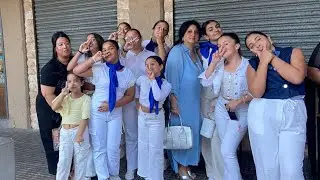 Obra de azafatas del vuelo y danza creeré las hijas d cristo culto huelta del rey