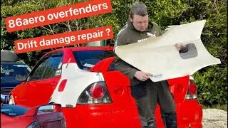 Lexus Is 86aero rear overfenders install - Pt1