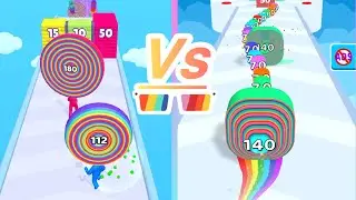 Layer Man 🌈  🔴VS Smash Runner - All Levels Speed Run Gameplay iOS 