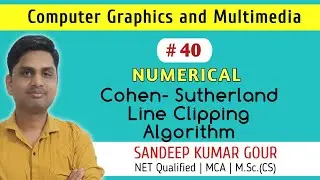 Numerical on Cohen Sutherland line clipping algorithm | line clipping numerical