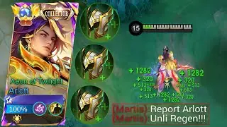WHY PURE ARLOTT TANK BUILD IS BROKEN!? | TOP GLOBAL ARLOTT GAMEPLAY -MLBB
