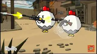 Chicken Gun Plant Bomb Animation