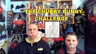 Taking The Chubby Bunny Challenge - BatDude and Son - Real BatDude Channel