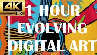 1 Hour Digital Art Visualizer - 