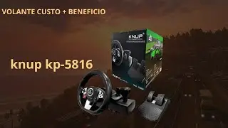 Volante knup kp-5816 -Testando volante gamer barato-+Link do produto