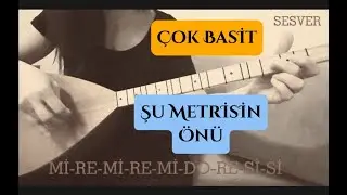 Şu metrisin önü Nota&Solfej  bağlamada nasıl çalınır saz türkü sesver
