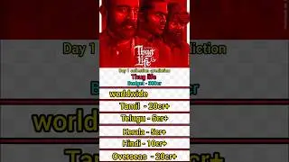 Thug life Day 1 collection. #kollywood #bollywood #movie #shorts #thuglife #kamalhaasan