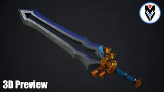 【3D Game asset】Stylized Sword 02