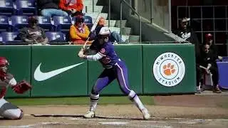 Clemson softball's Maddie Moore home run vs. Indiana