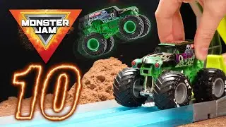 Grave Digger Highest Jump World Record! - Monster Jam Top 10 Stunts #10 - Best Stunt Ever!