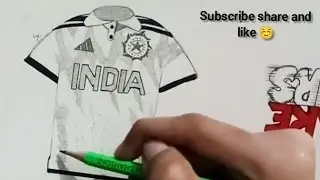 My favorite jersey drawing | ICC champions trophy 2025 indian jeresy