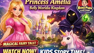 Belly Worldia Kingdom | Princess Amelia Story for Kids | Fairy Tale Cartoon | Bona Papa Cartoon 