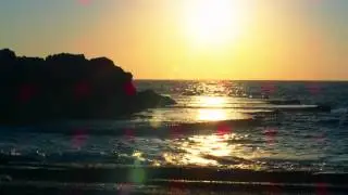 Sunset At The Beach Stock Video Footage