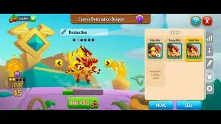 my cosmic detonation dragon in dragon city🤩#dragoncity#gameplay