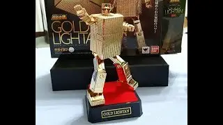 ＜七色彩虹威力強＞ 超合金魂 GX32G24 黃金戰士／無敵小戰士 GOLD LIGHTAN 24K PLATING 黄金戦士ゴールドライタン 完全變形